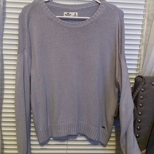 Hollister light-blue long-sleeve sweater